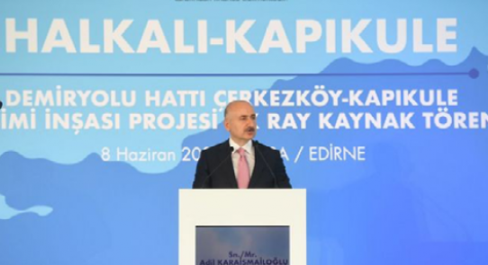 Halkalı-Kapıkule Demiryolu Hattı ile Seyahat Süresi 1 Saat 30 Dakikaya Düşecek
