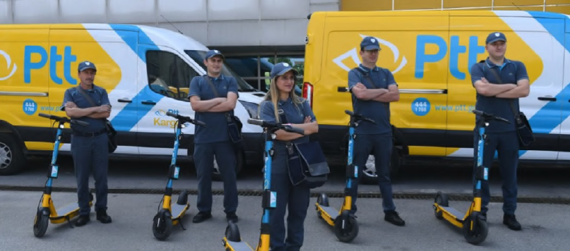 PTT’nin Dağıtım Hizmetlerinde Elektrikli Skuterler İş Başında