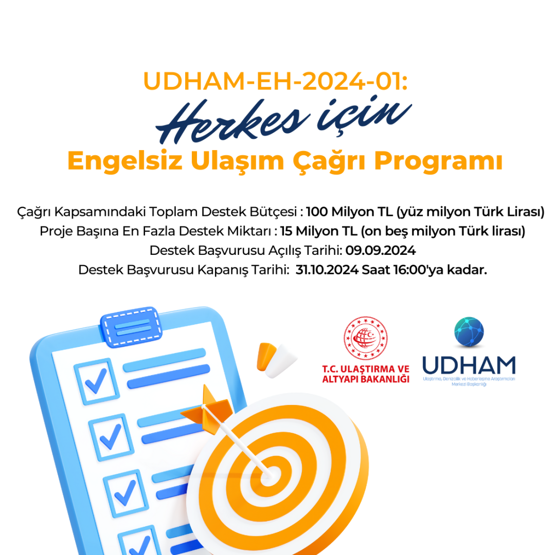 UDHAM-EH2024-01 Herkes İçin Engelsiz Ulaşım Çağrı Programı