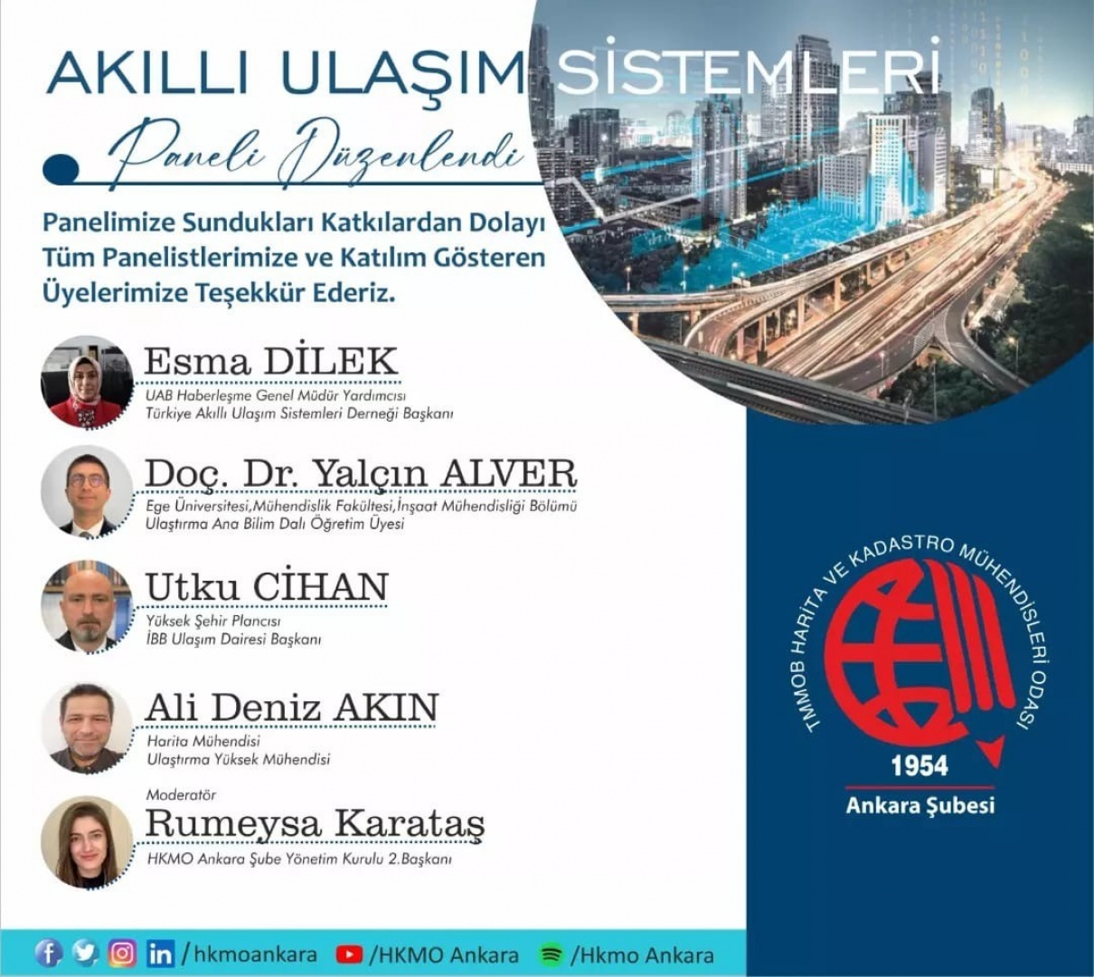 Akıllı Ulaşım Sistemleri Paneli Düzenlendi