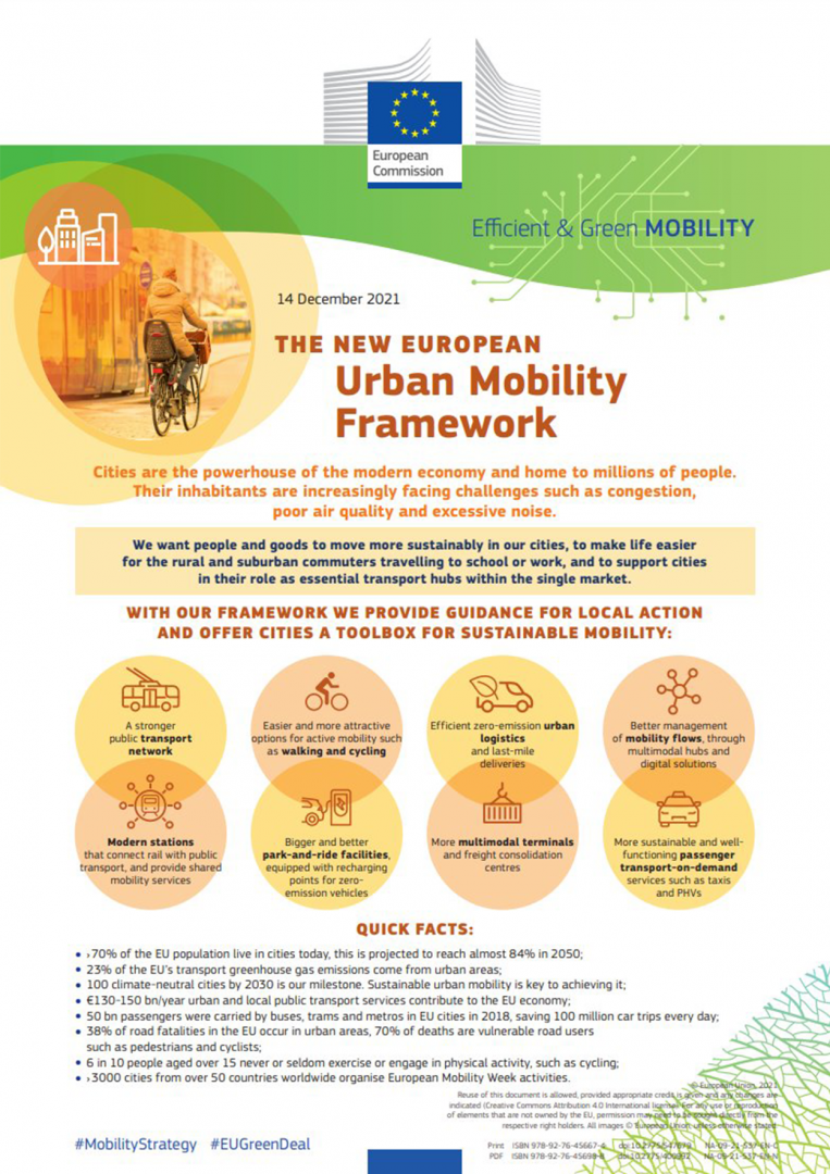 Yeni Avrupa Kentsel Hareketlilik Çerçevesi