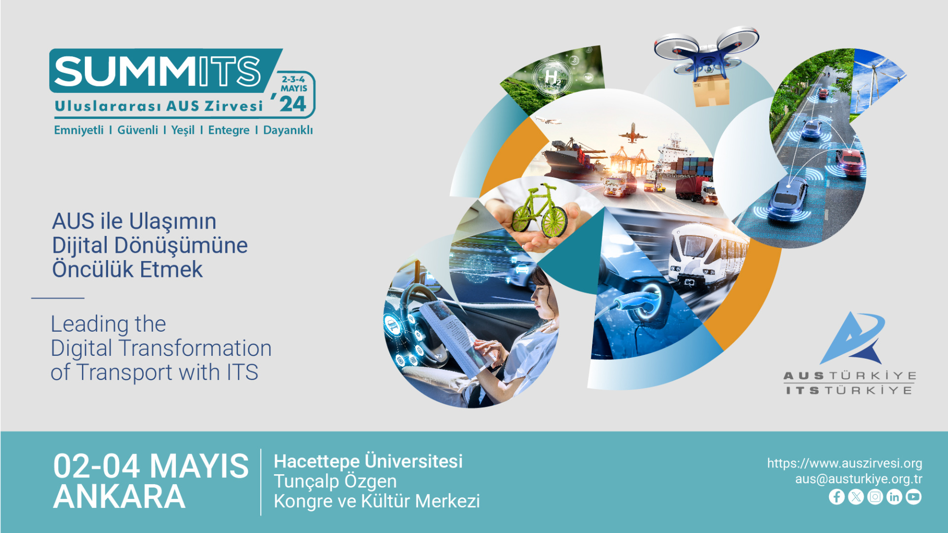 SUMMITS’24 4. Uluslararası Akıllı Ulaşım Sistemleri Zirvesine Davet