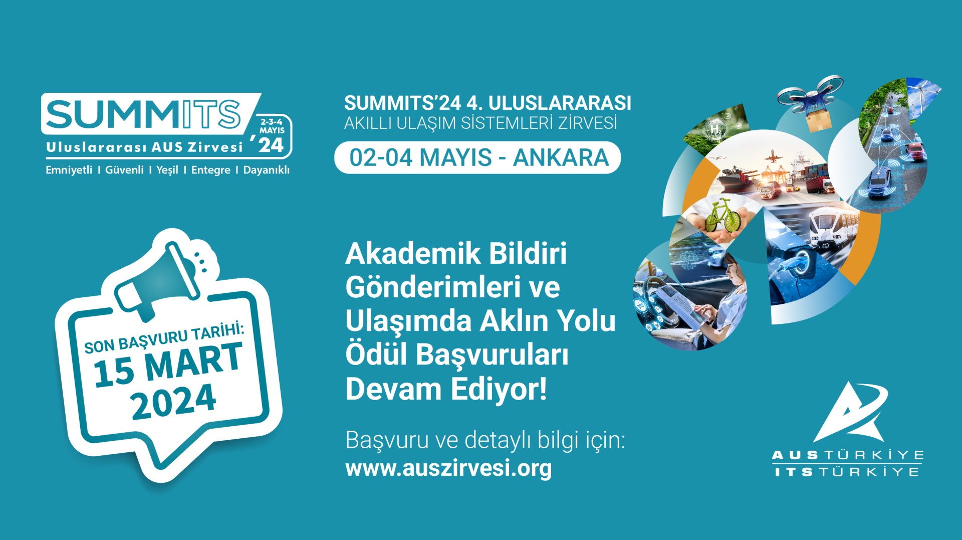 Ulaşımda Aklın Yolu Ödülleri ve Akademik Bildiri Başvuruları Devam Ediyor