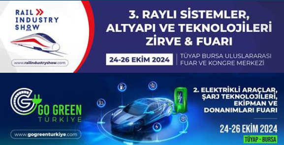 Rail Industry Show ve Go Green Türkiye Fuar ve Zirvesi'ne Davet